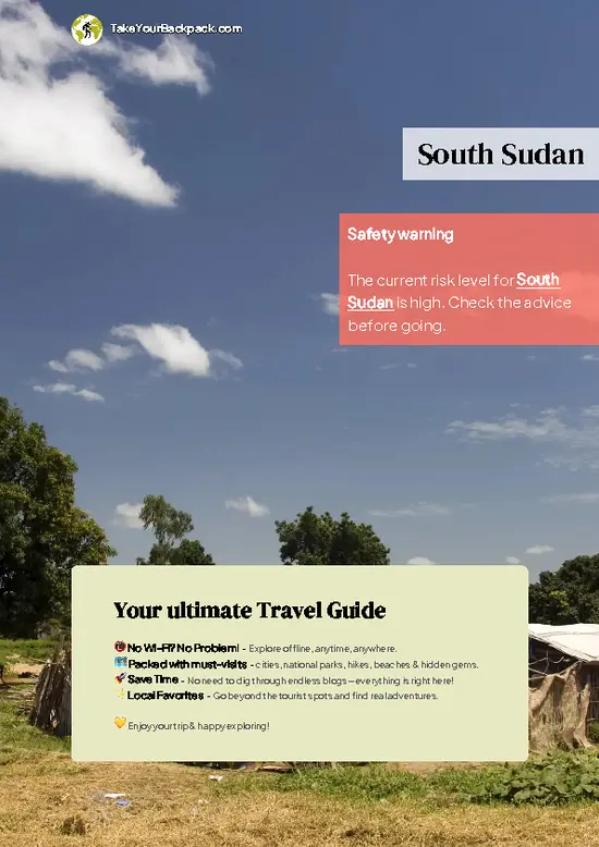 example page 0 from our offline Travel Guide for South Sudan